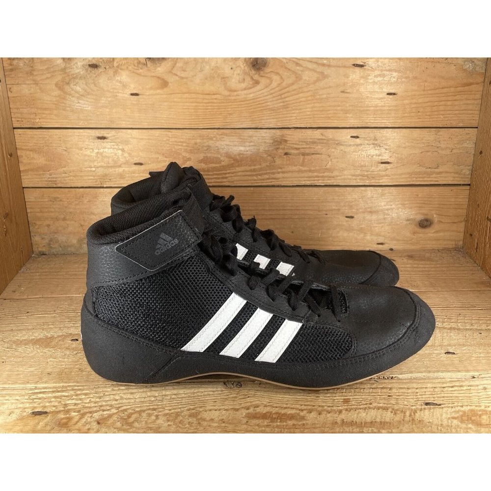 adidas Black High-Top Athletic Shoes